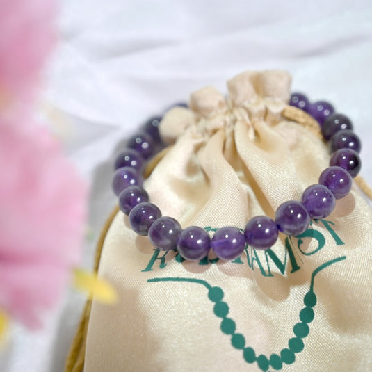 Natural Amethyst Bracelet - Stress Killer