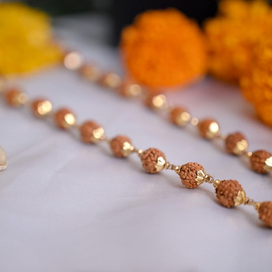 Gold Plated Rudra Mala