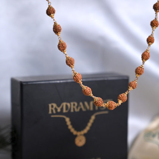 Gold Plated Rudra Mala