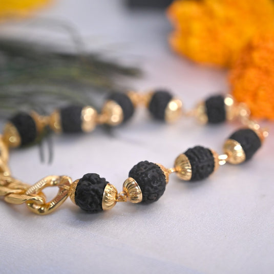 Trinity Chain Rudraksha Bracelet