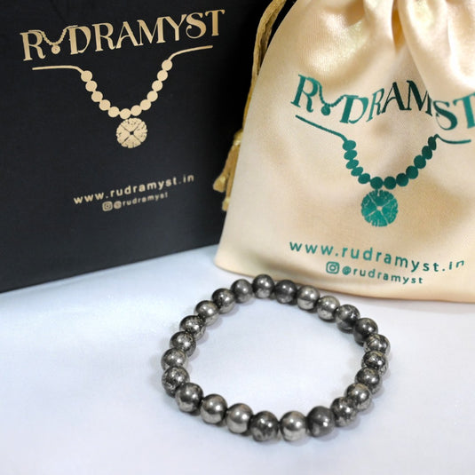 Natural Pyrite Bracelet - Attracts Wealth