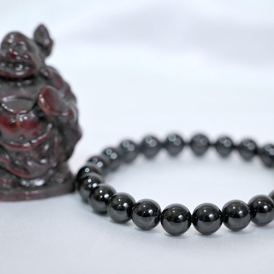 Natural Black Tourmaline Bracelet - Nazar Raksha