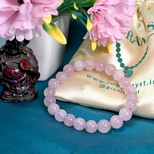 Natural Rose Quartz Bracelet - Stone Of Love