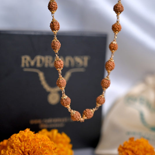 Gold Plated Rudra Mala