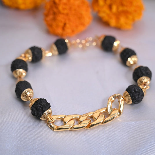 Trinity Chain Rudraksha Bracelet